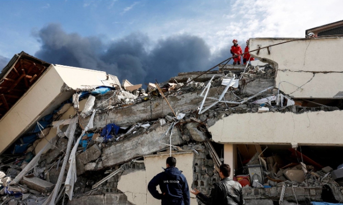 صور من آثار الزلزال الذى ضرب تركيا فبراير الماضى (ارشيف) 